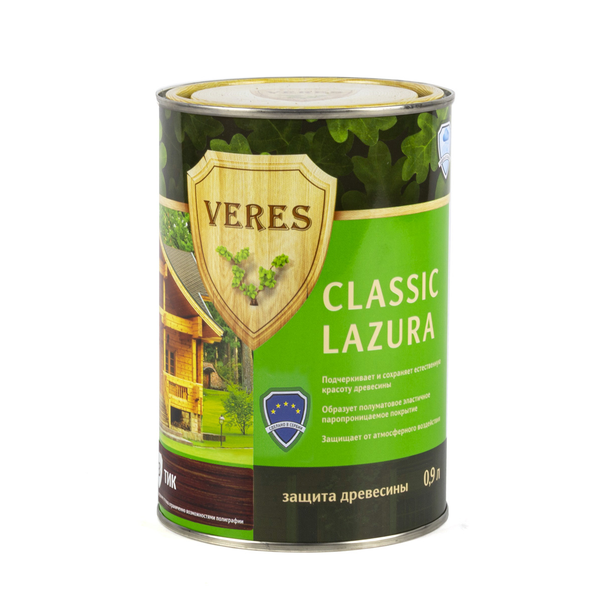 Верес классик лазура № 3 тик  0,9 л (1/6) "veres"
