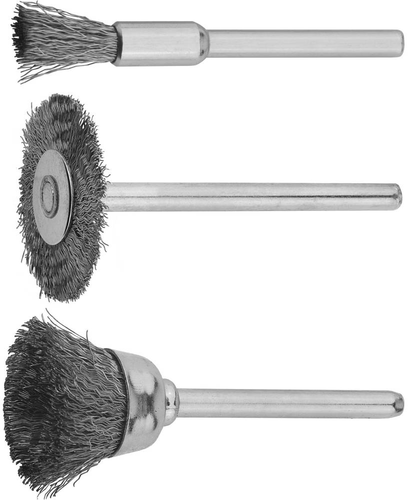 STAYER 3 предм., набор щеток для гравёра и электродрели, (29915-H3)