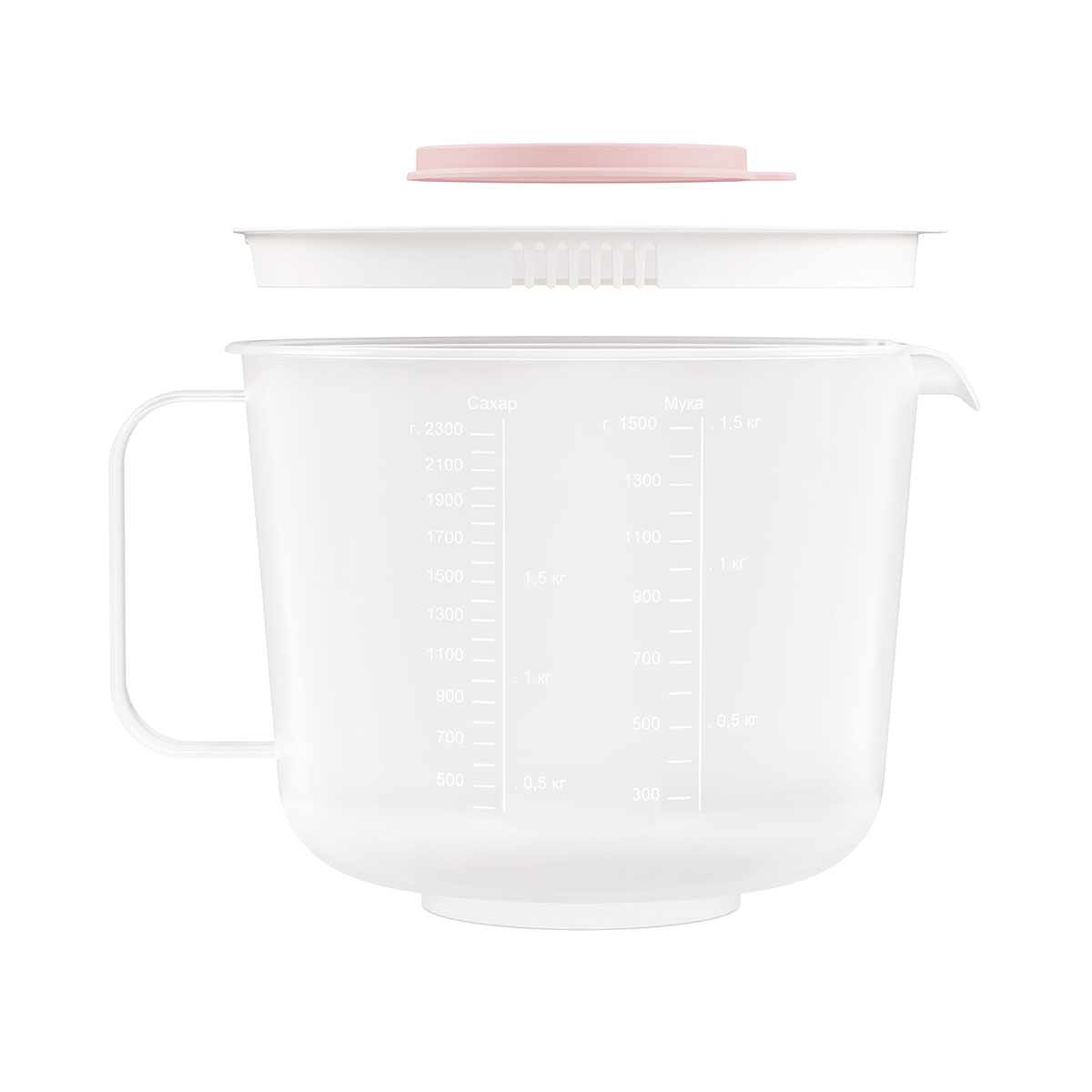 Емкость для миксера  пласт. 2,5 л (1/10) "альтернатива" м1241