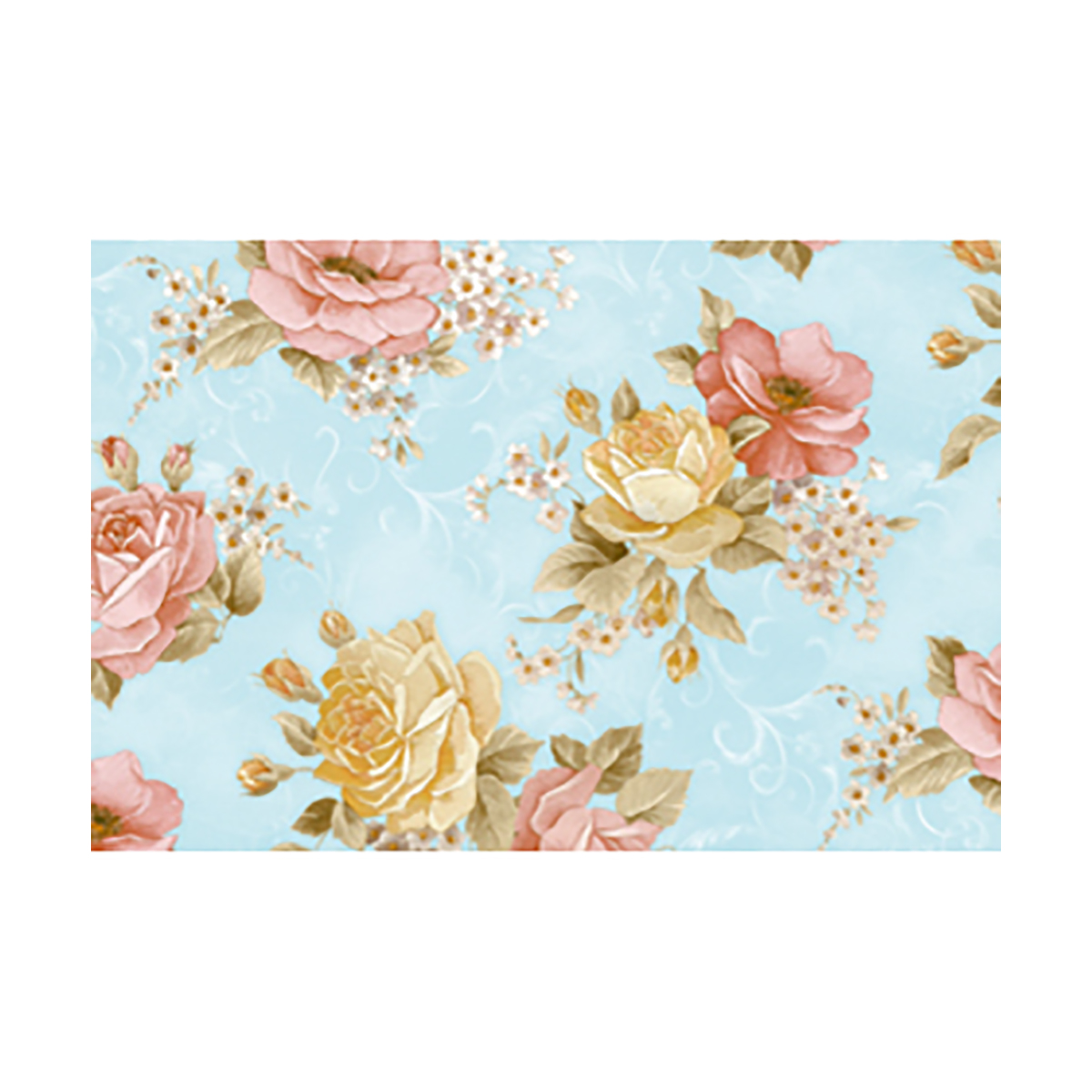 Клеенка пвх основа нетканая 135 см  рулон 20 м (1)  "major" 553/11 (синий)