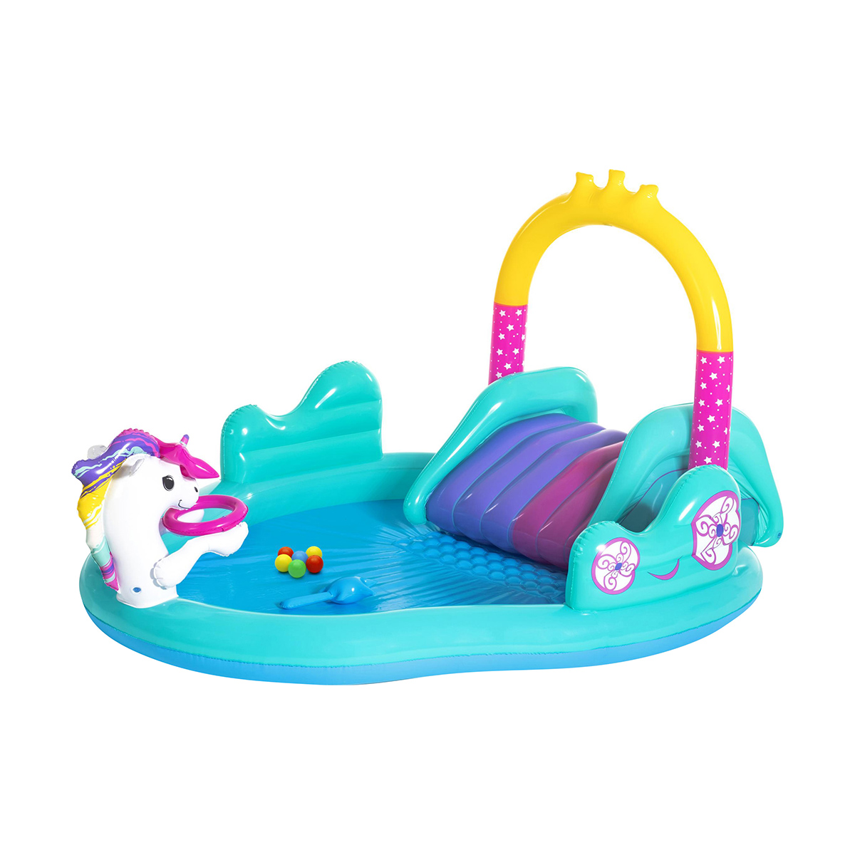 Бассейн надувной "волшебный единорог" 274 х 198 х 137 см, 220 л (1/2) "bestway" 53097