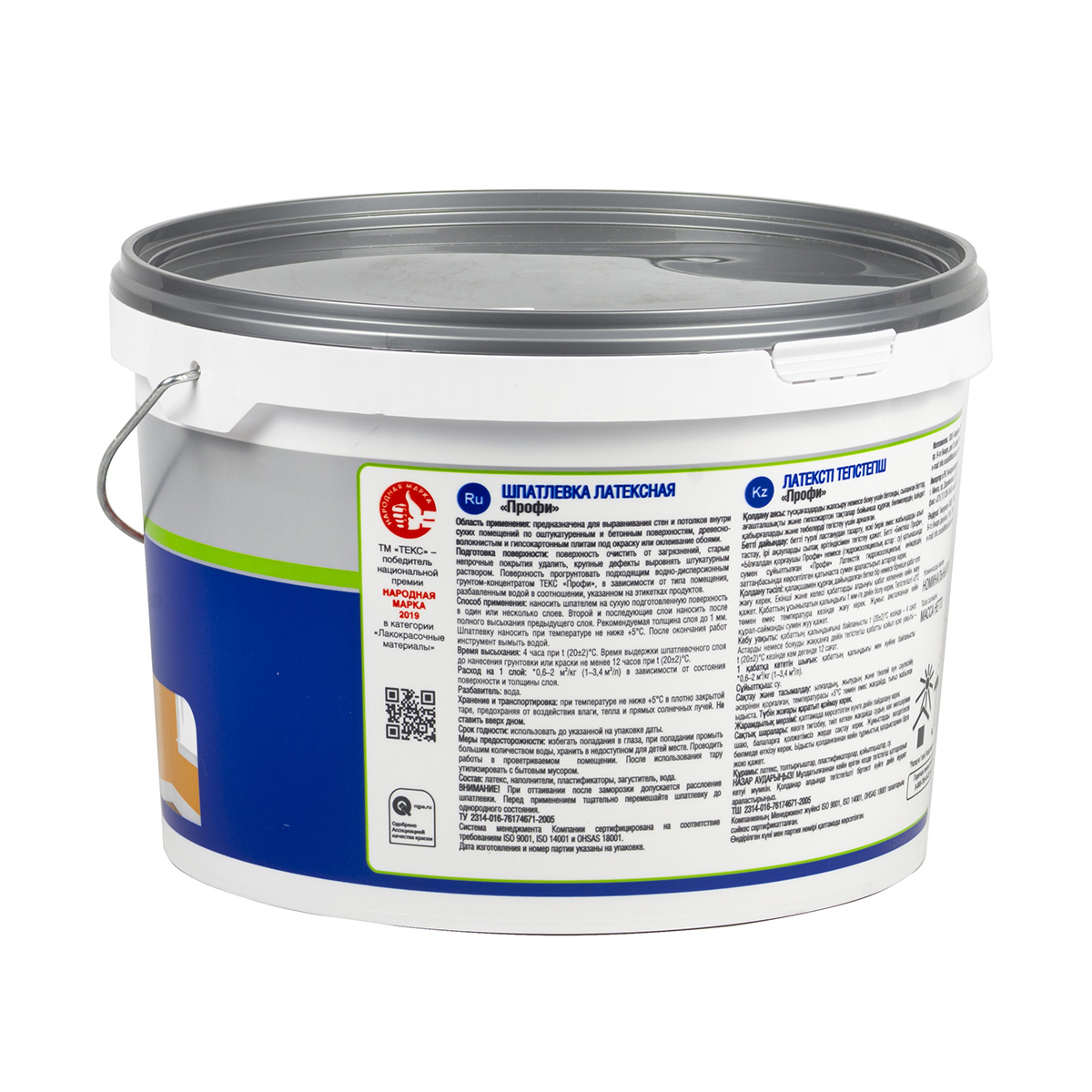 Шпатлевка латексная "профи" 16 кг (1/44) текс