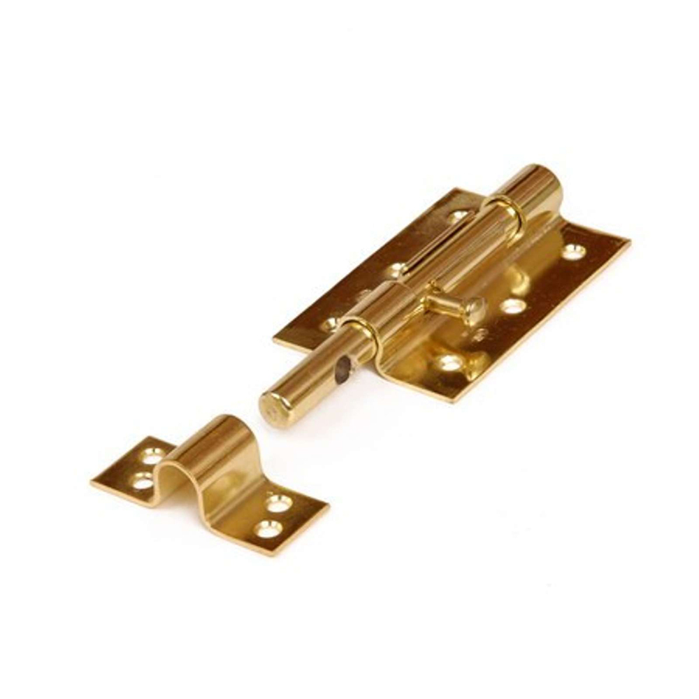 Задвижка накладная 100 мм золото (50) домарт