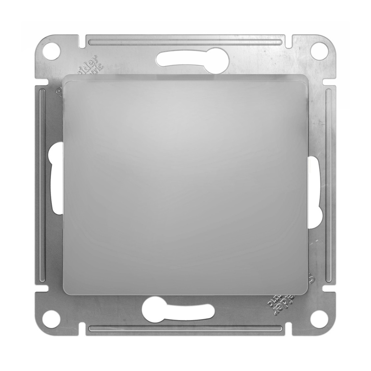 Переключатель перекрестный "glossa" 1 кл. (механизм) 10а, алюминий (1/20/160) "schneider"