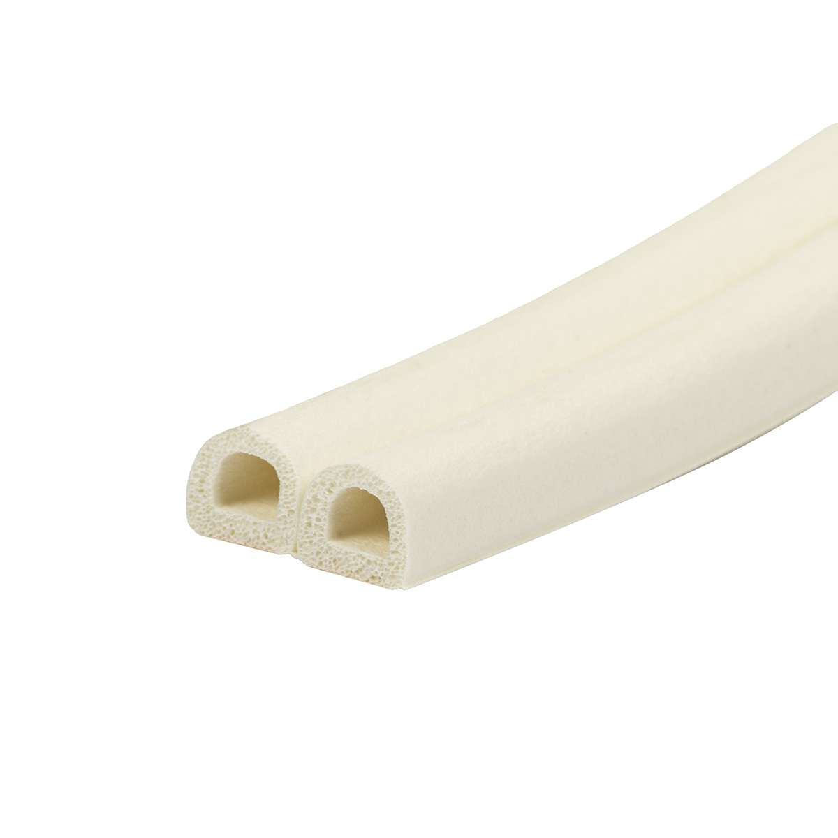 Уплотнитель d 9 х 8 мм белый бухта 100 м (1/8) "tech-top"