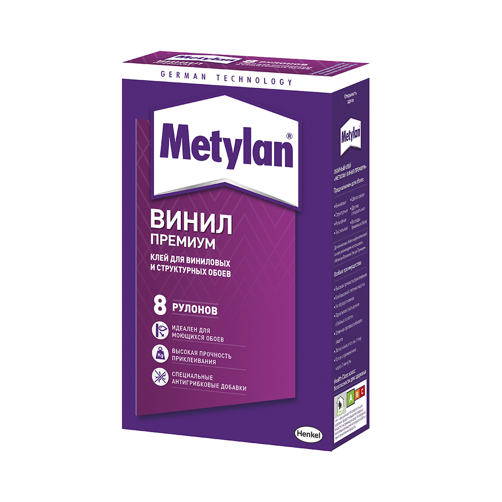 Клей обойный метилан винил премиум 250 г без индикатора (1/18)  хенкель