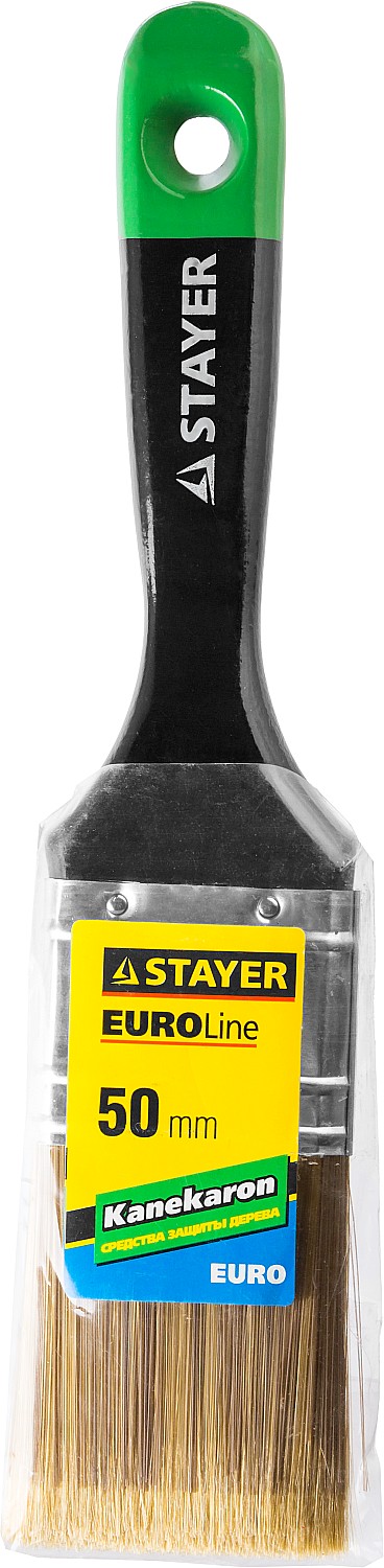 STAYER UNIVERSAL-ARTEX, 50 мм, 2″, искусственная щетина, деревянная ручка, для высокотекучих ЛКМ, плоская кисть (0106-050)