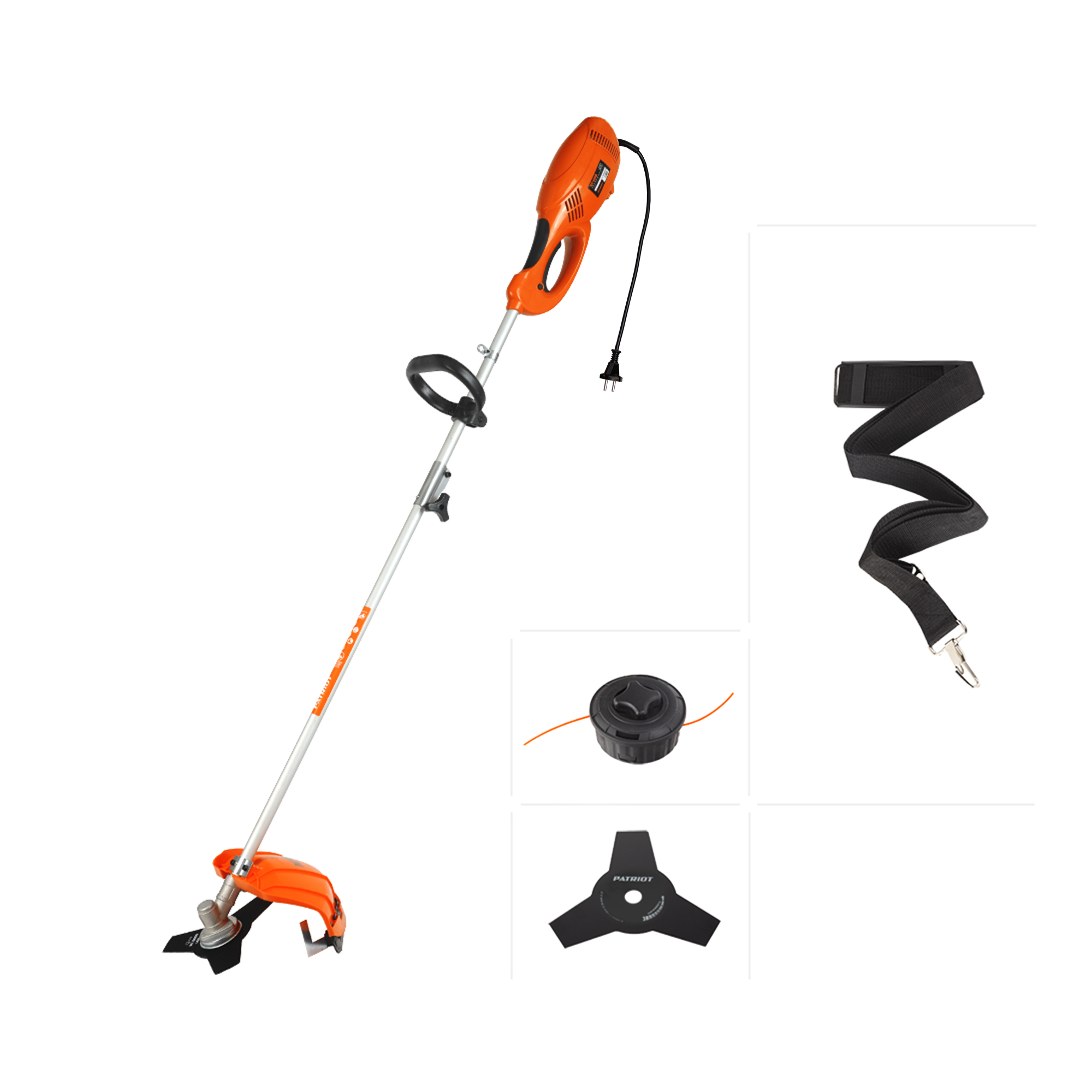 Триммер электрич. et-1200 1100 вт (1/2) "patriot" 250304400