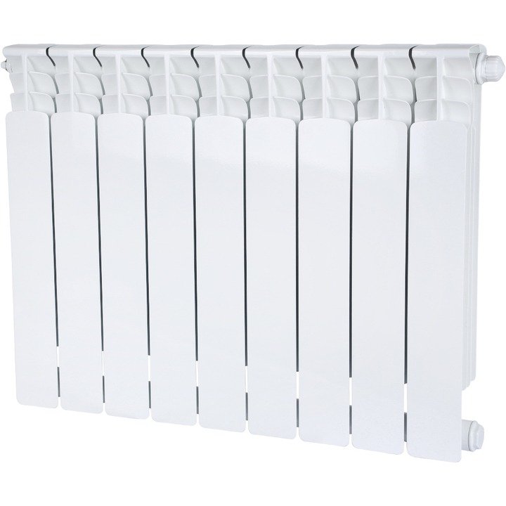 Радиатор STOUT Space 500 мм 9 секций, биметал. (нижнее правое подключение) на 16,6 кв.м.