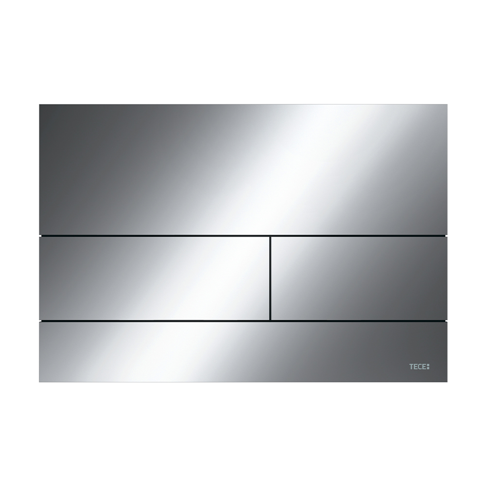 Металлическая панель смыва TECEsquare II хром глянцевый для инсталляции унитаза, 150 x 220 x 3 мм