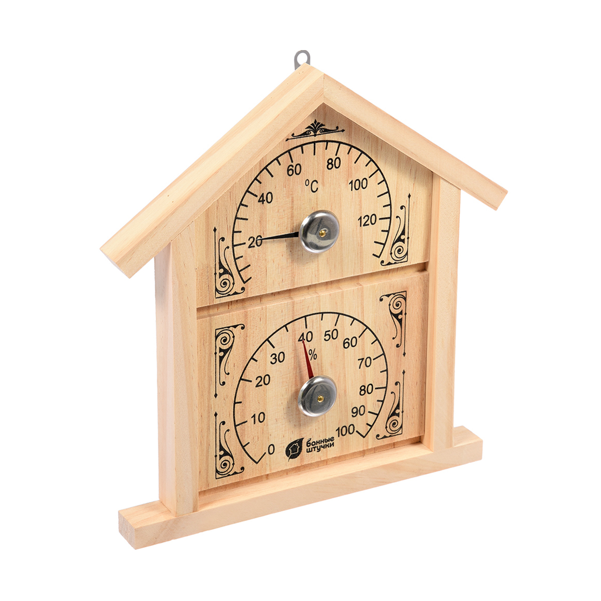 Термометр с гигрометром для бани "домик" (1/4) "банные штучки" 18023