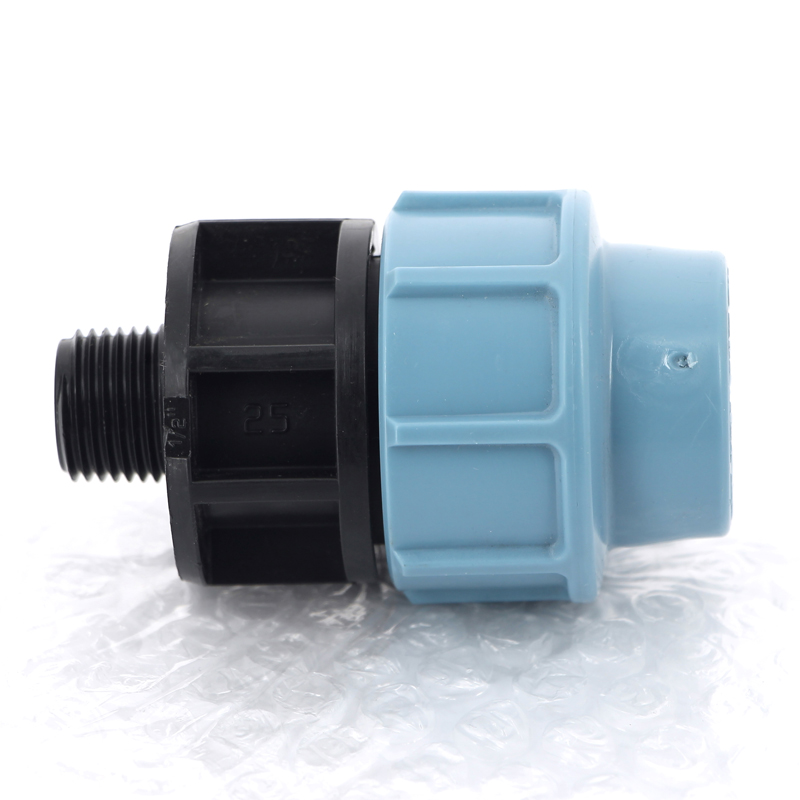 Муфта ПНД обжимная НР 25 х 1/2" для водопроводных труб UNIDELTA