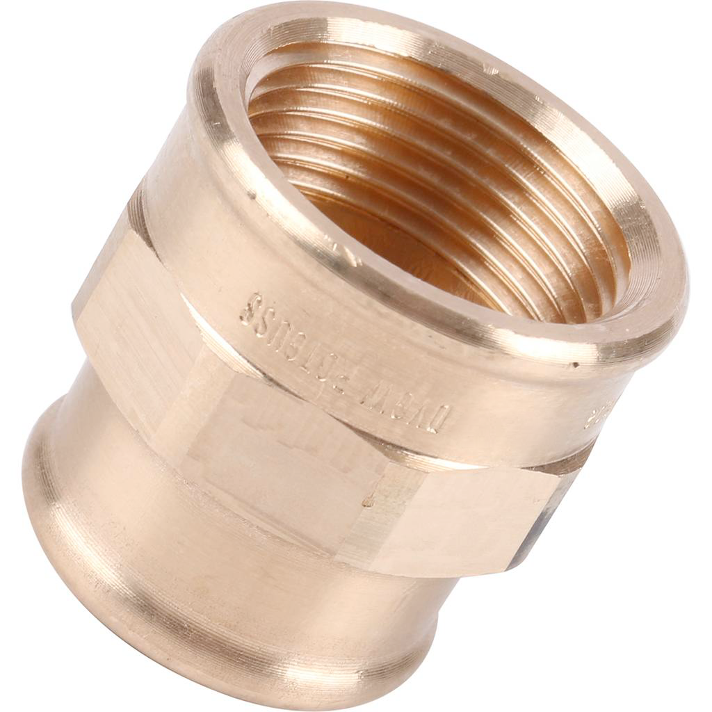 Муфта резьбовая (ВР) 3/8" x 1/4" бронза VIEGA (282103)