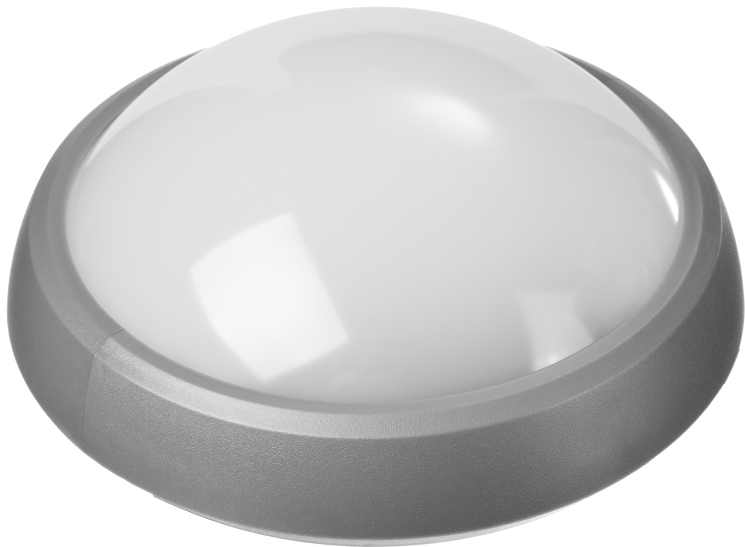 Светильник STAYER ″PROFI″ PROLight светодиодный, влагозащищенный IP65, пластиковый корпус, PC, влагозащищенный, круг, металлик, 4000К, 7(60Вт)