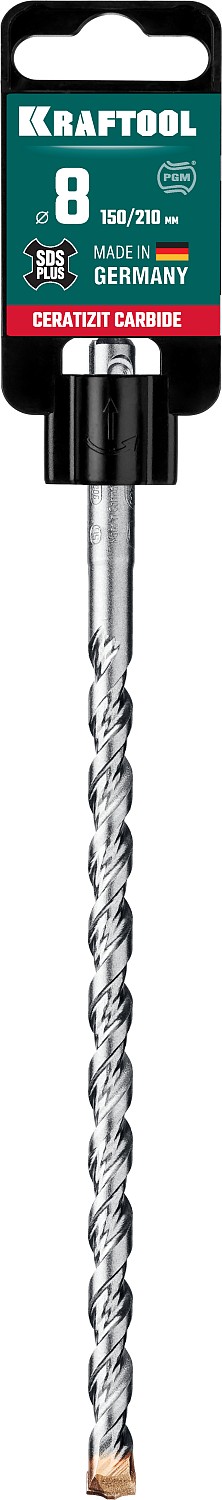 KRAFTOOL Cerazit Carbide, 8 х 210 мм, SDS-plus бур (29320-210-08)