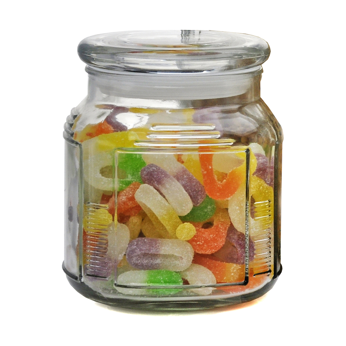 Банка для сыпучих продуктов "aria" 0,75 л с крышкой, стекло (1/24) "mallony"