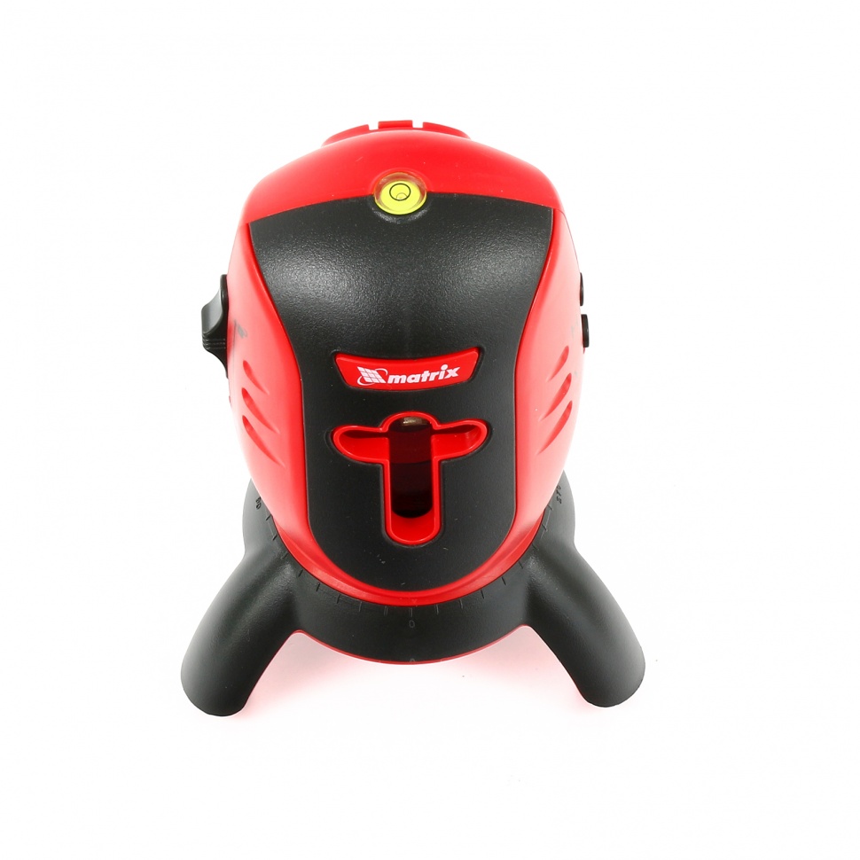 Уровень лазерный ML01T, дальность 10 м, точность ± 0.5 мм. / 1 м, длина волны 650 нм, проекция 1 вертикальная 1 горизонтальная плоскость, резьба под штатив 5/8" Matrix (35065)