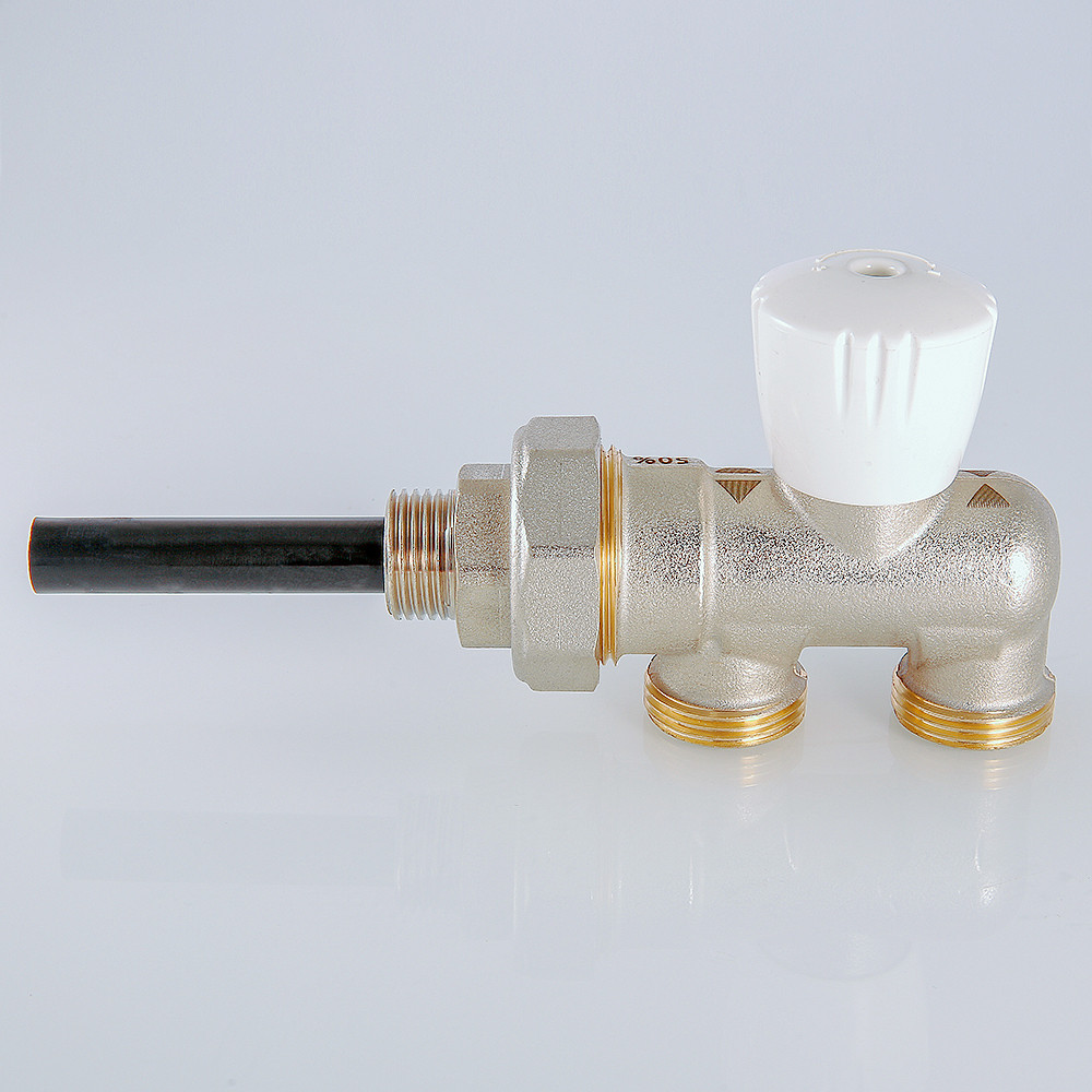 Узел инжекторный угловой НР 1/2" х 100 % х 3/4 ЕК для подключения радиатора VALTEC