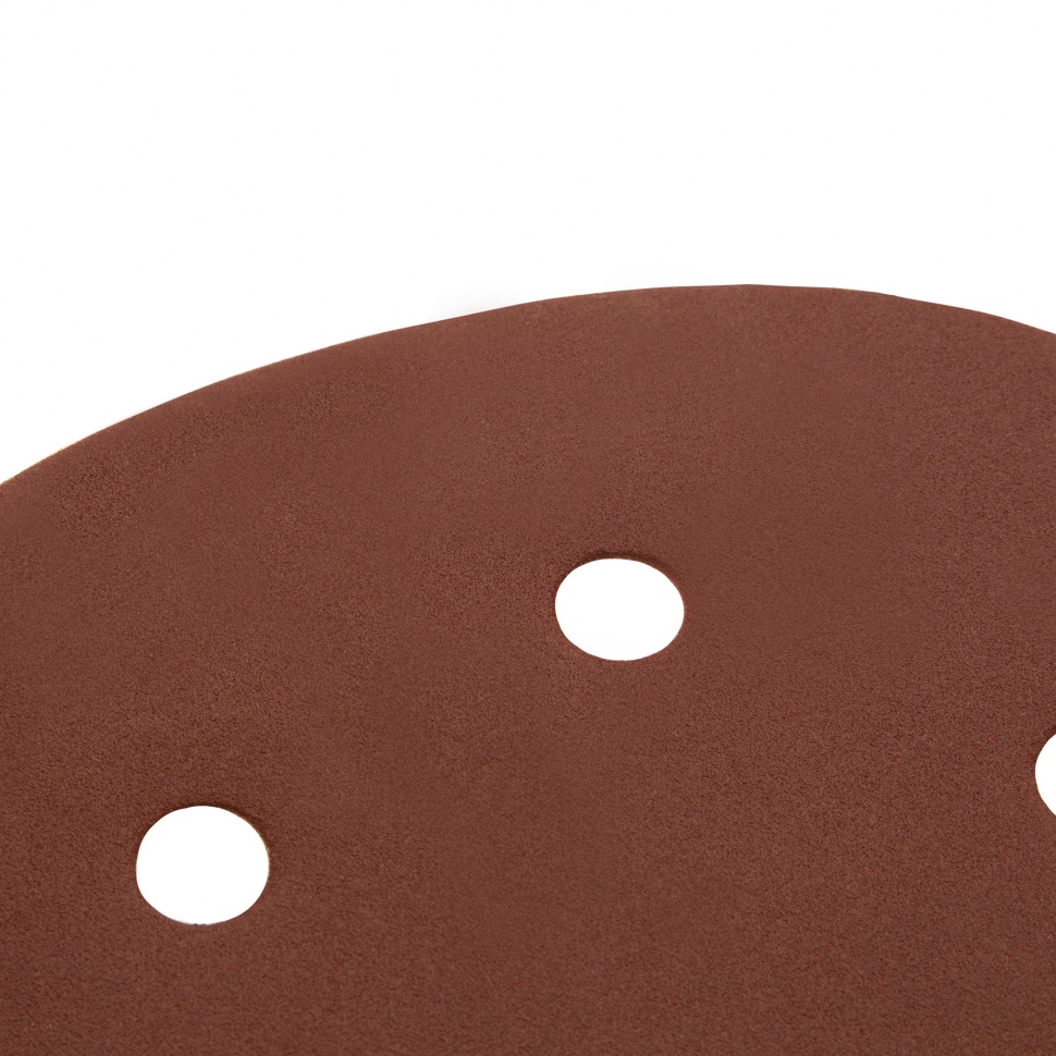 Круг абразивный на ворсовой подложке под "липучку", перфорированный, P 220, 150 мм, 5 шт Matrix (73844)