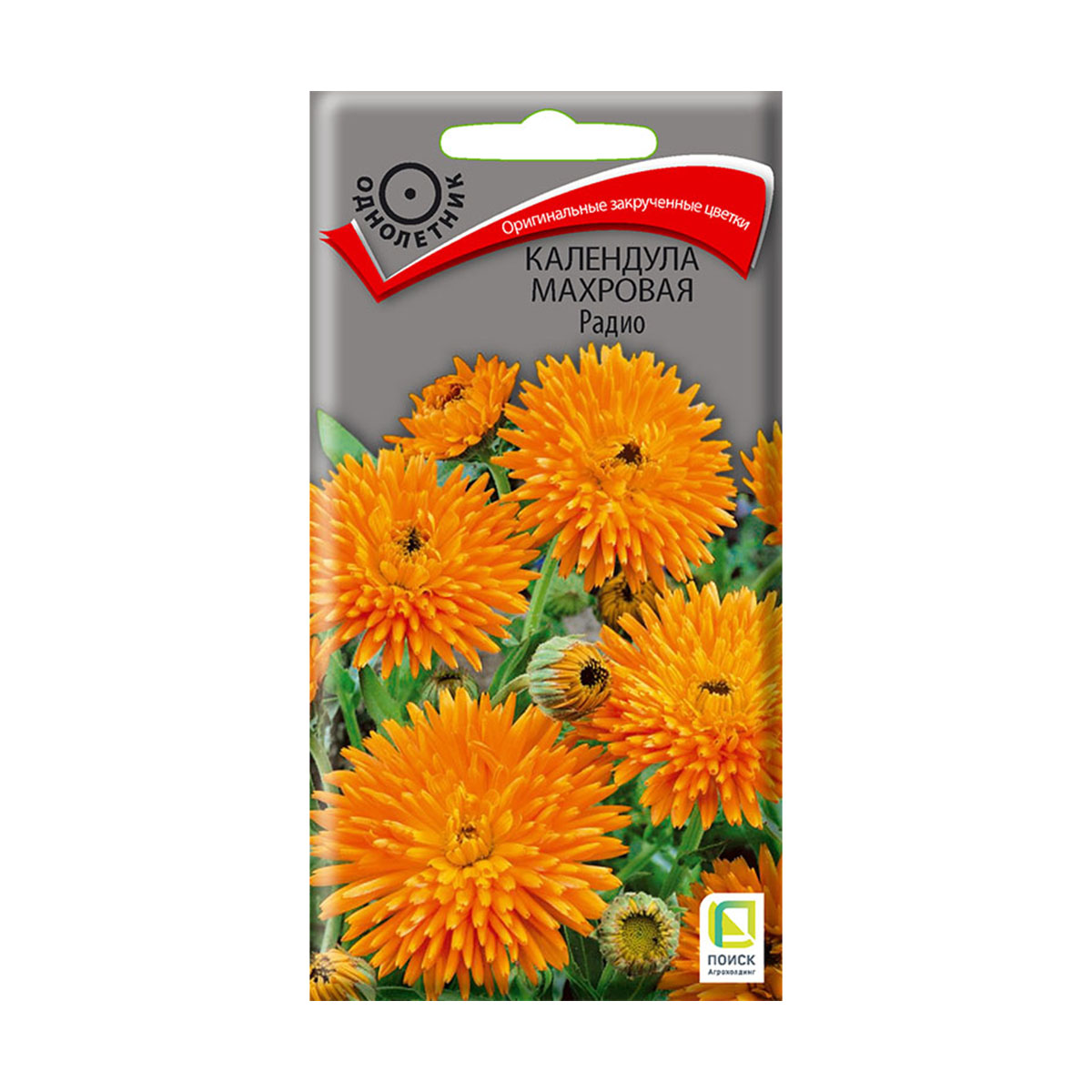 Семена цветов календула махровая "радио" 1 г  ("1) (10/100) "поиск"