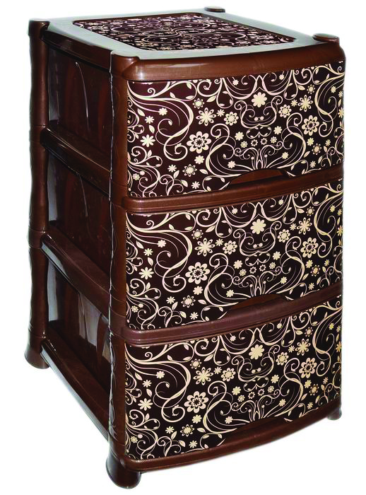 Комод  3-х секцион. (элегант темный) (1) "виолет"