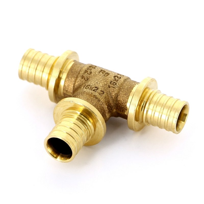 Тройник равнопроходной 16 мм REHAU RAUTITAN PLATINUM RX бронза