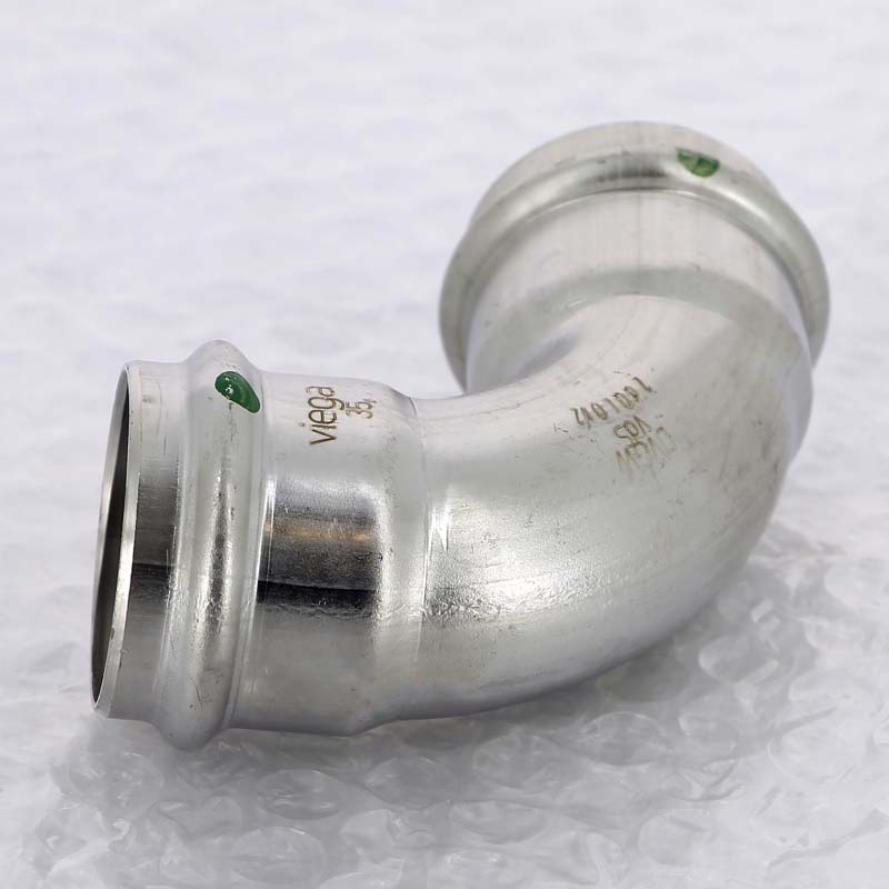 Угол пресс 35 нержавеющая сталь Sanpress Inox VIEGA