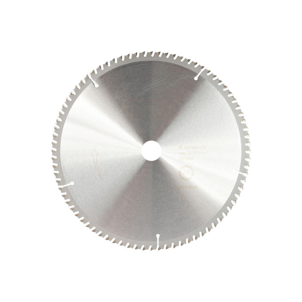 Диск пильный по дереву 305 х 30 мм, 80 зубьев (1) "edge by patriot" 810010043