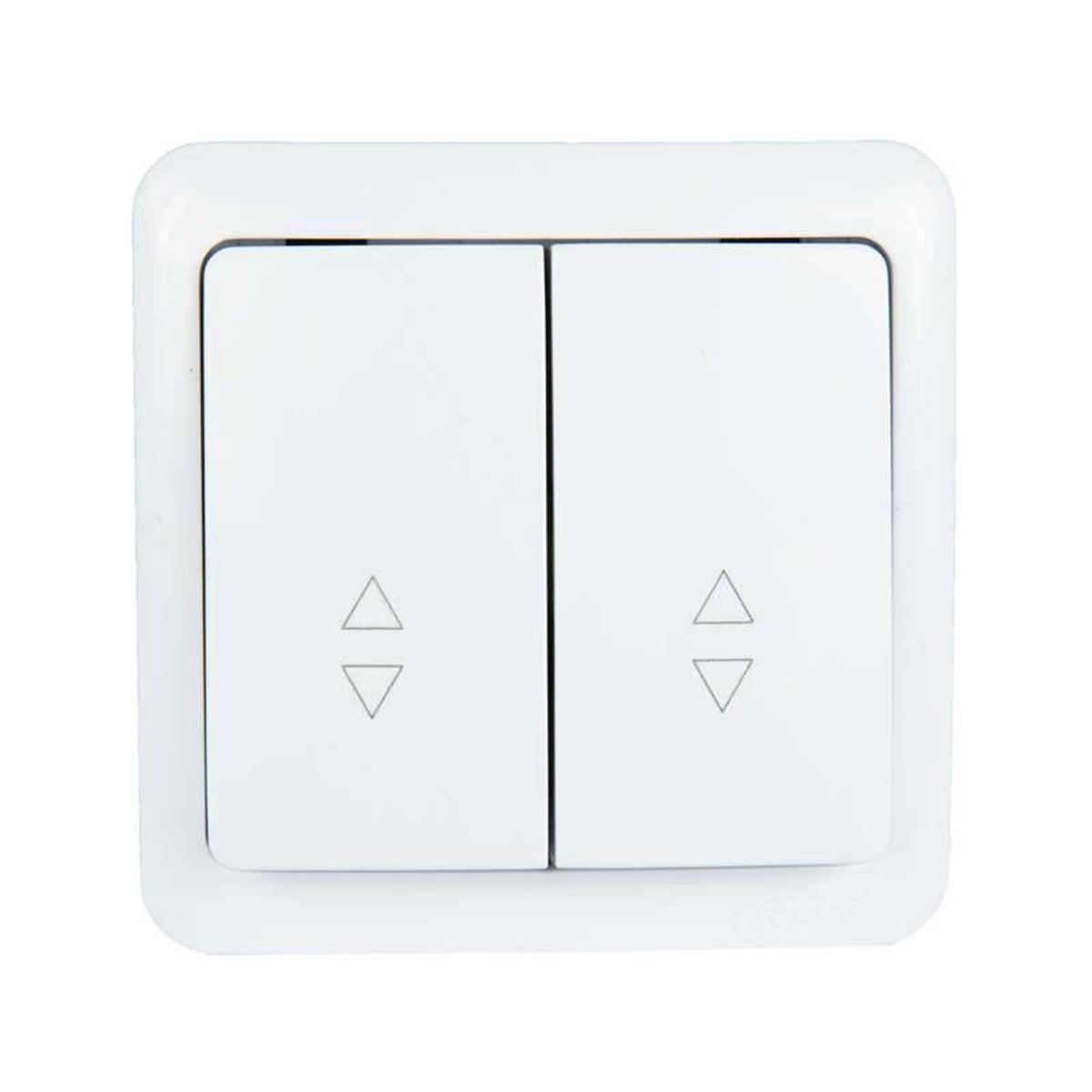 Выключатель открыт. уст. "viola" 2-х кл. проходной, белый (1/12/144) "lezard" 751-0200-106