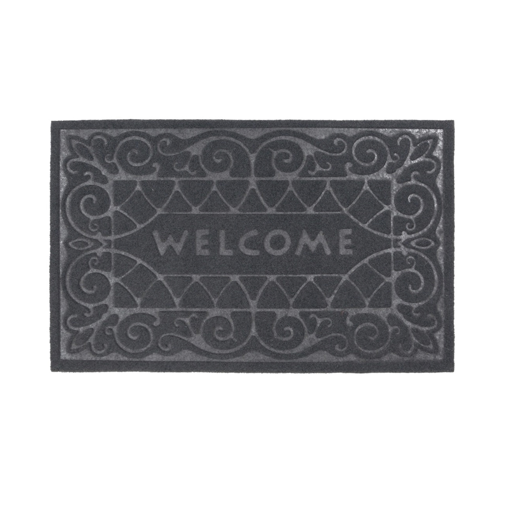 Коврик фигурный влаговпит. 40* 60 см "welcome"  основа пвх (1/15) "sunstep" 37-862