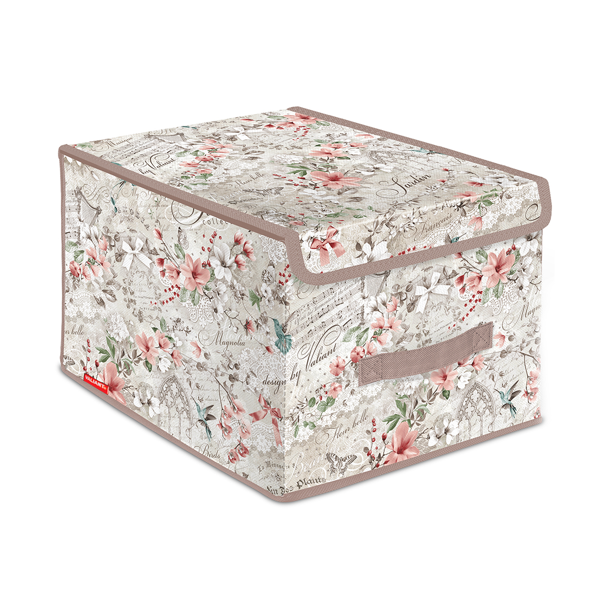 Короб для хранения "jardin" 30*40*25 см с крышкой (1/18) "valiant" jr-box-lm