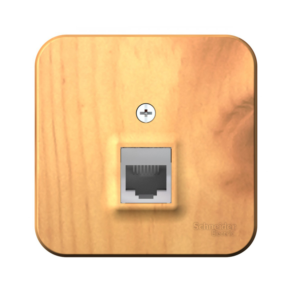 Розетка телефонная открыт. уст. "blanca" rj11, ясень (1/12/24) "schneider"