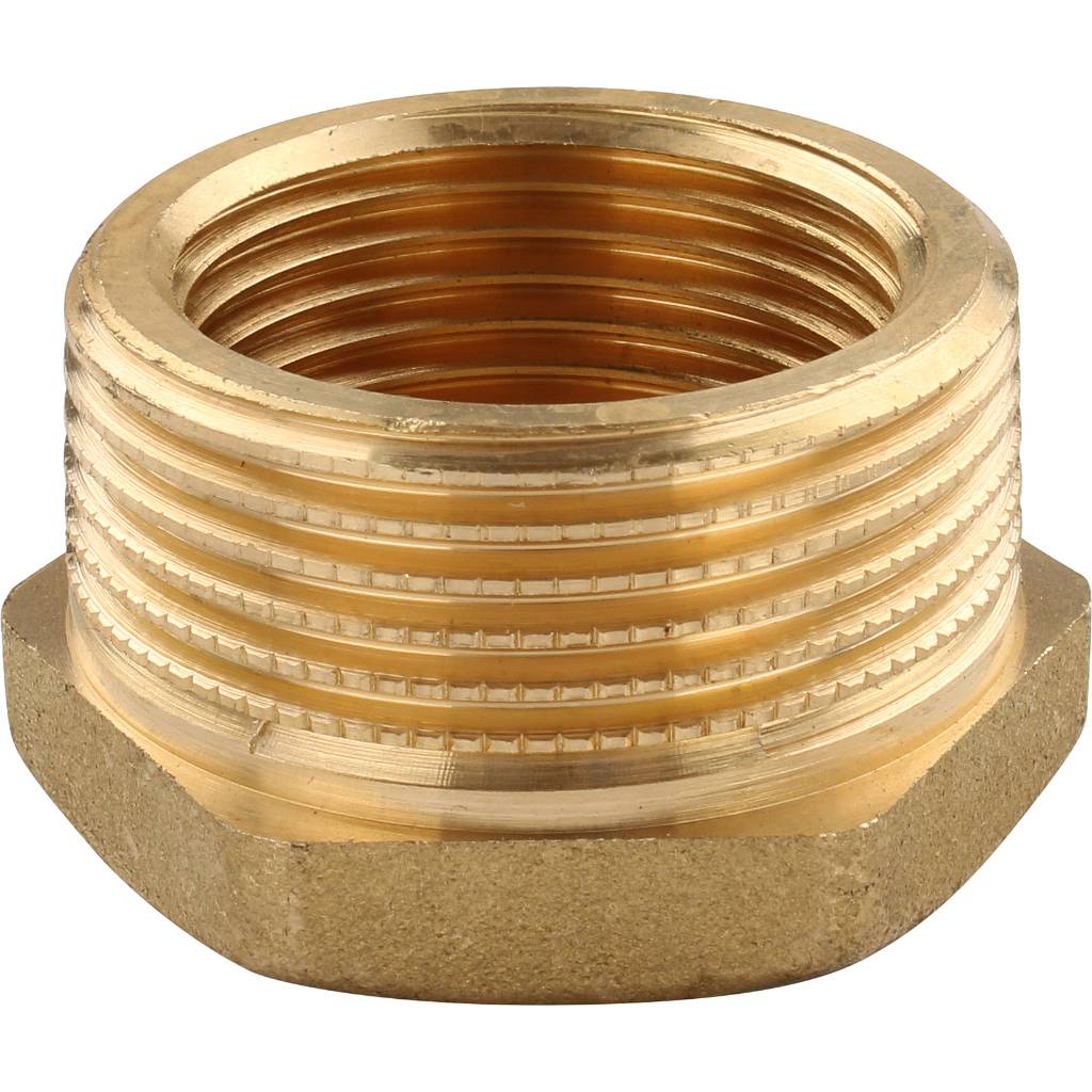 Футорка редукционная НВ 1"1/2 x 1" латунь TIEMME