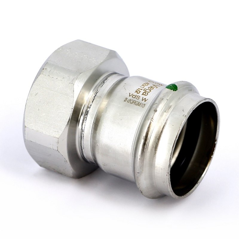 Муфта пресс-В 42х1"1/2 нержавеющая сталь Sanpress Inox VIEGA