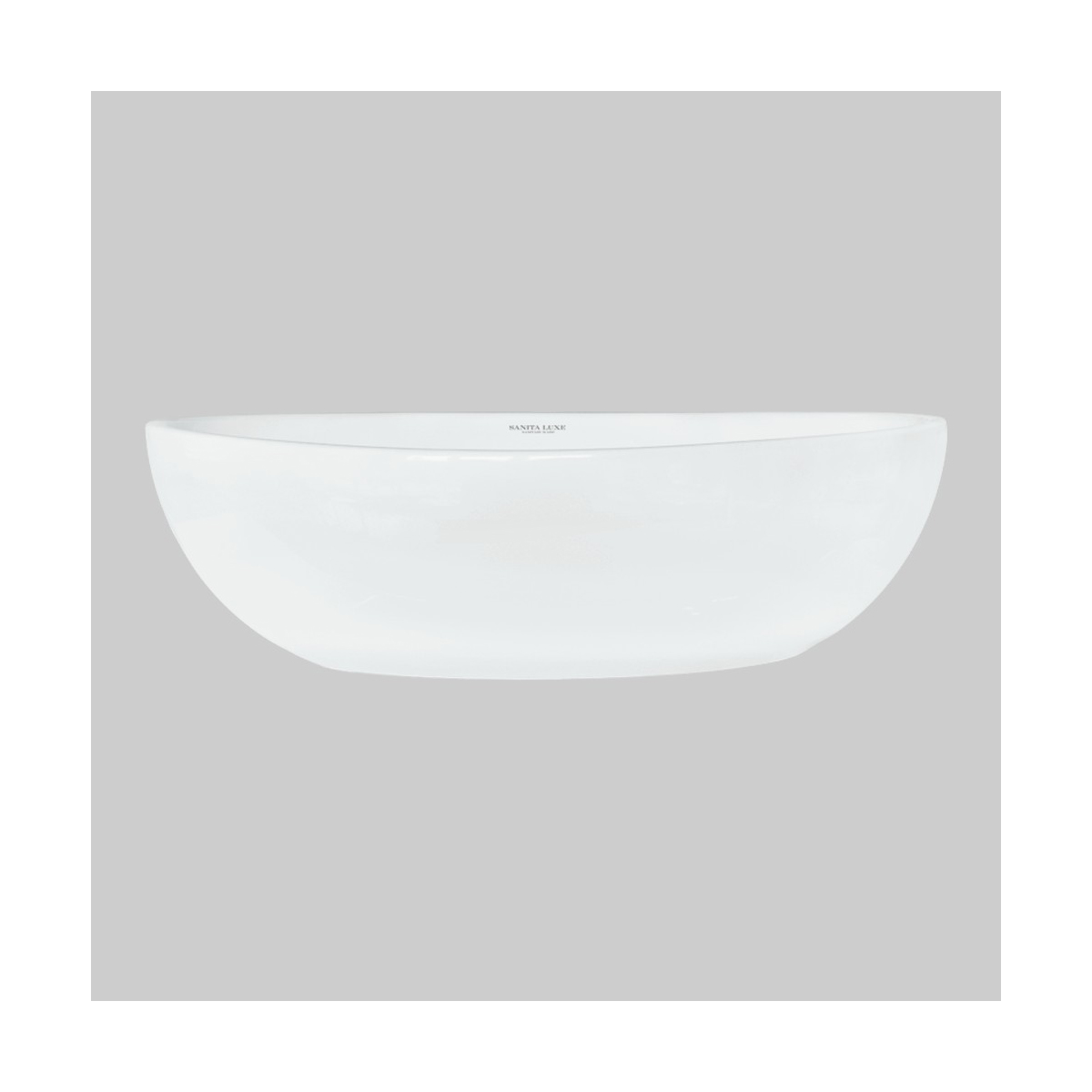 Раковина накладная "ringo cut 53" белая "sanita luxe"  wb.ct/ringo/54-n.cut/wht.g/s1