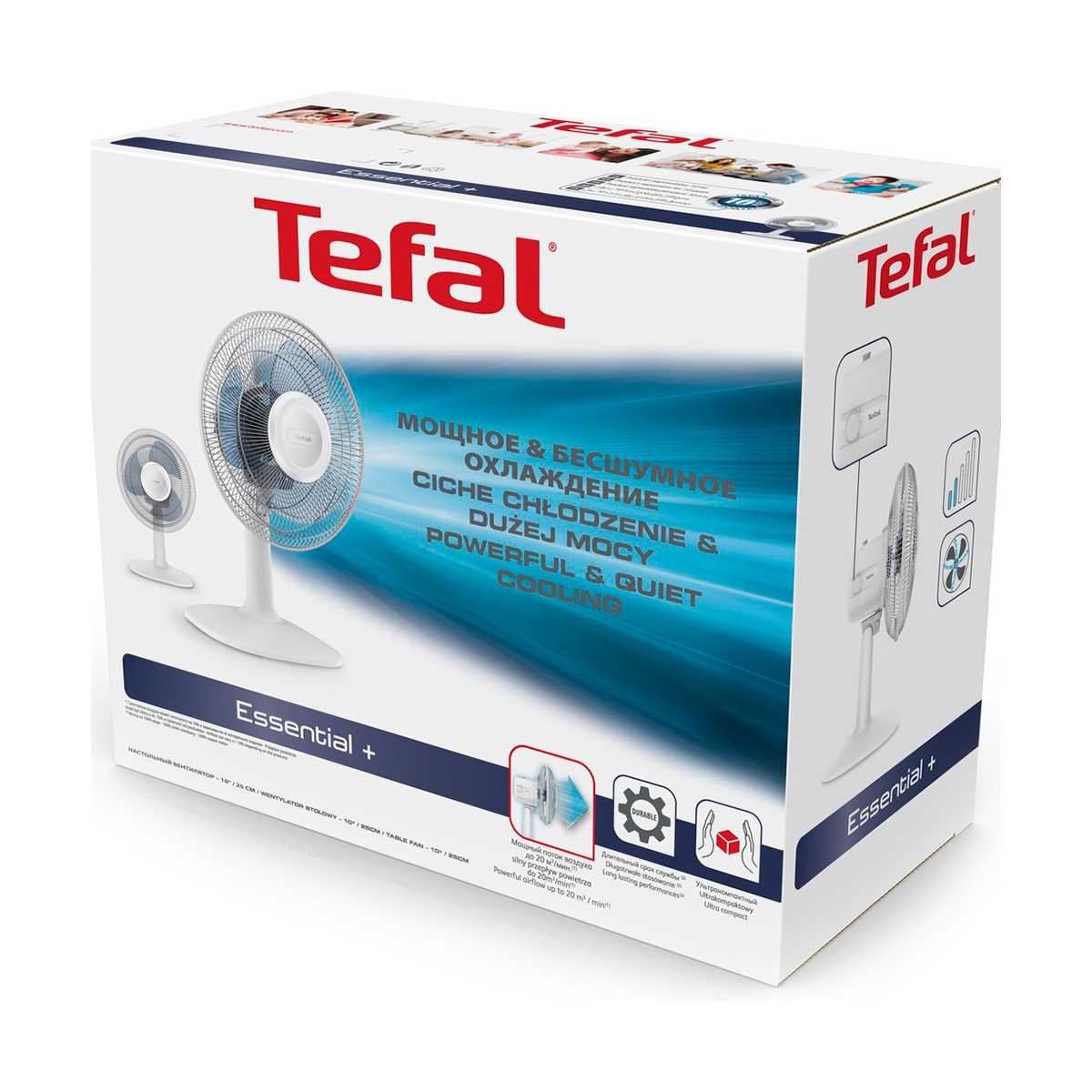 Вентилятор настольный "essential+" (1) "tefal" vf2310f0
