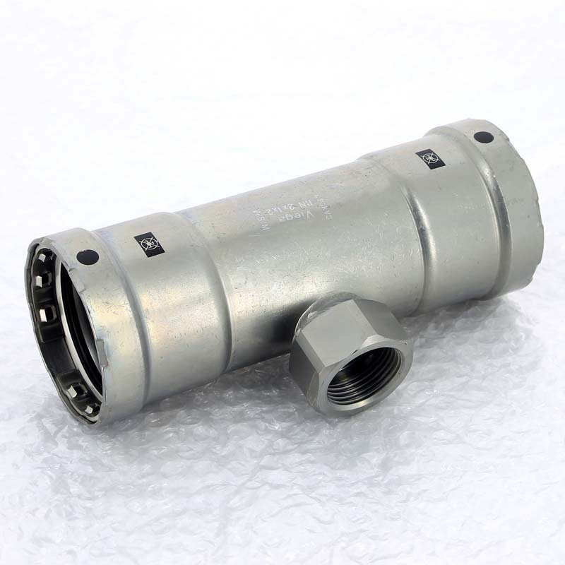 Тройник пресс-В оцинкованная сталь Megapress VIEGA 2" х Rp 1" х 2"