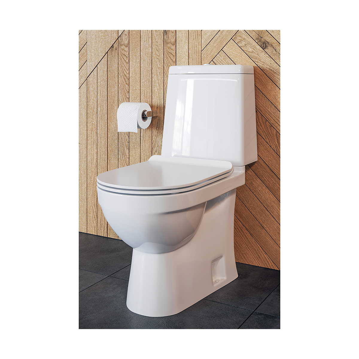 Унитаз напольный "next slim" белый "sanita luxe"  wc.cc/next/2-slimdm/wht.g/s1