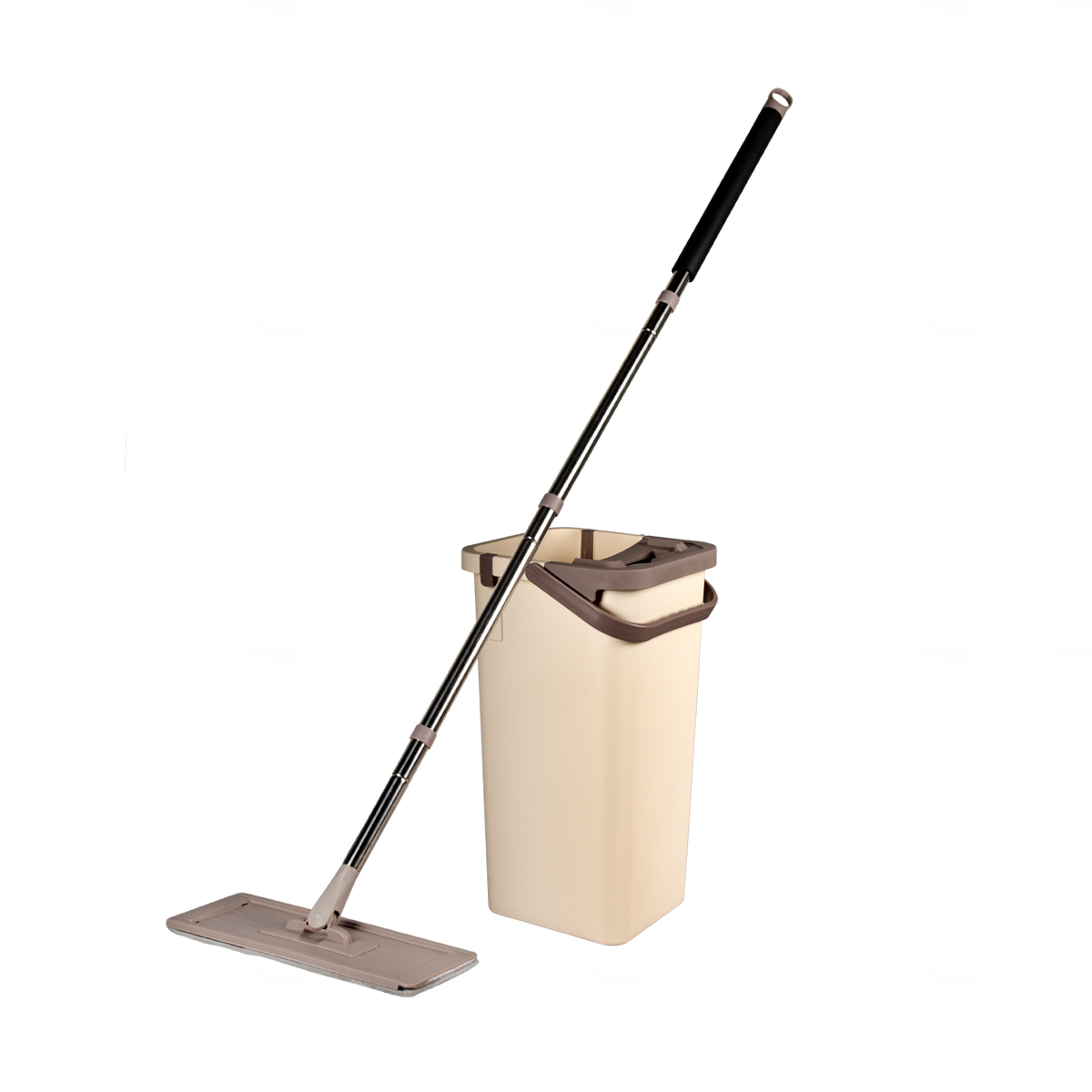 Комплект для уборки (ведро с отжимом, швабра "miracle", насадка микрофибра) (1/6) "leonord"