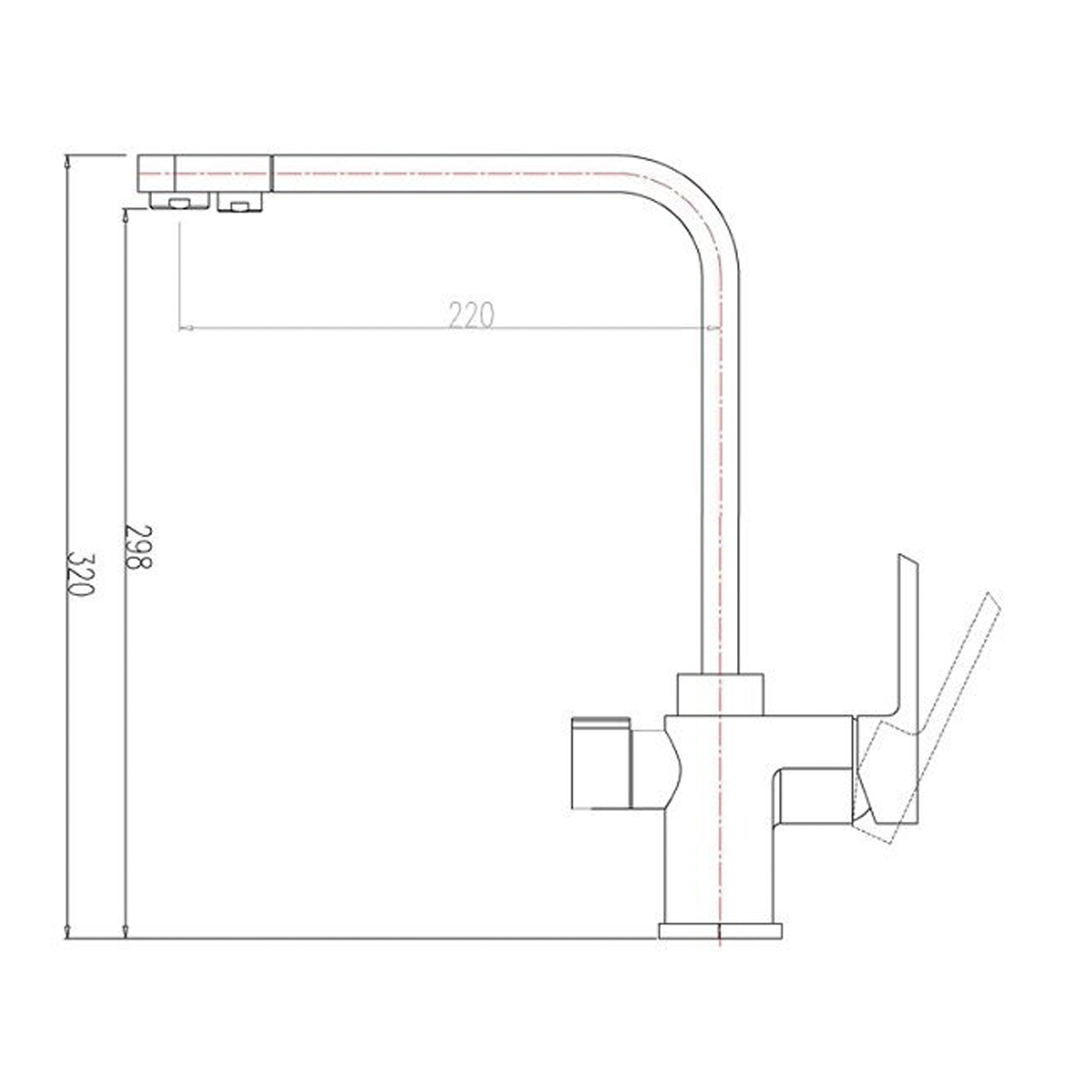 Смеситель для кухни с подключ. к фильтру питьев. воды zr 334 yf-white "zorg"