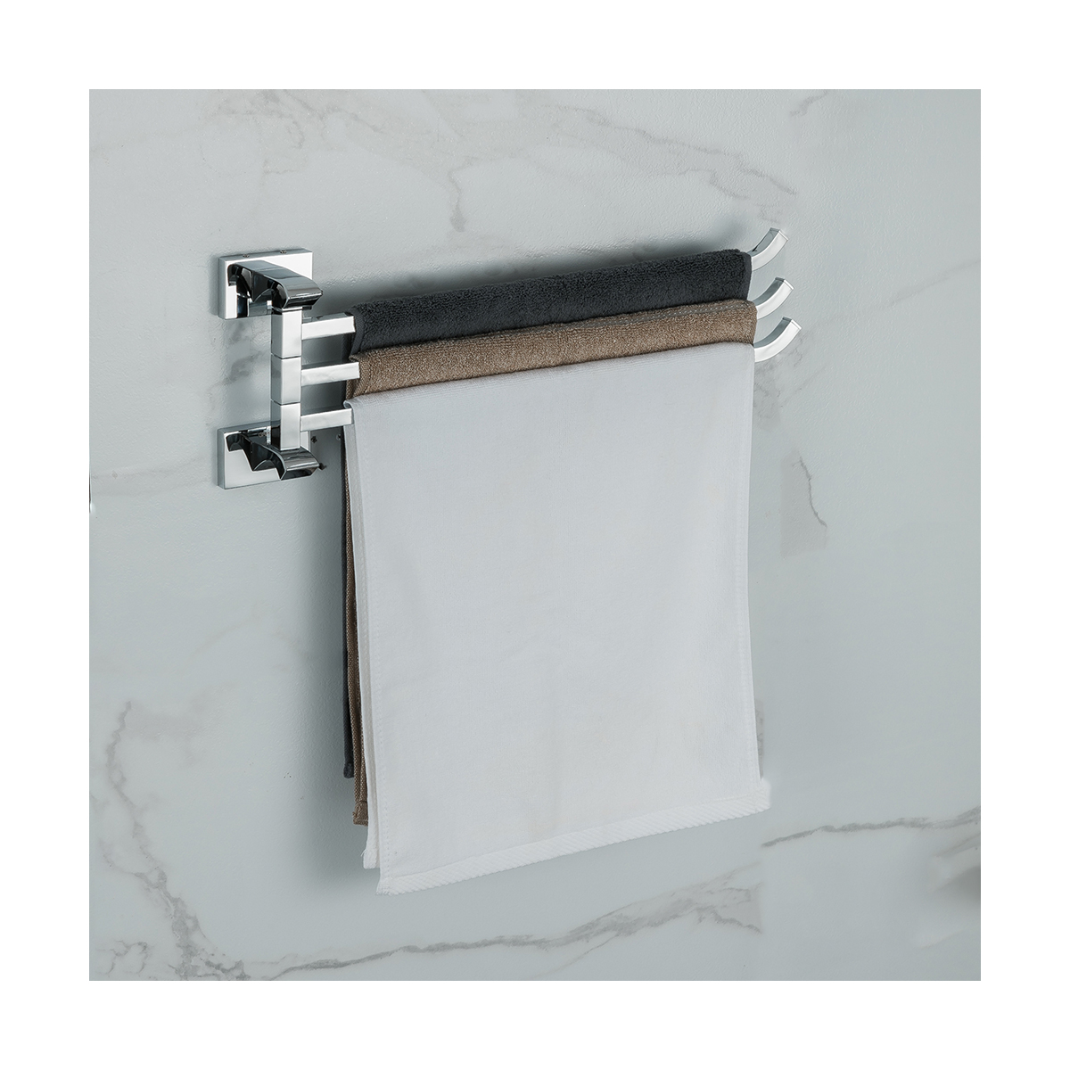 Полотенцедержатель поворотный тройной g0713, хром (1/10) "gappo"