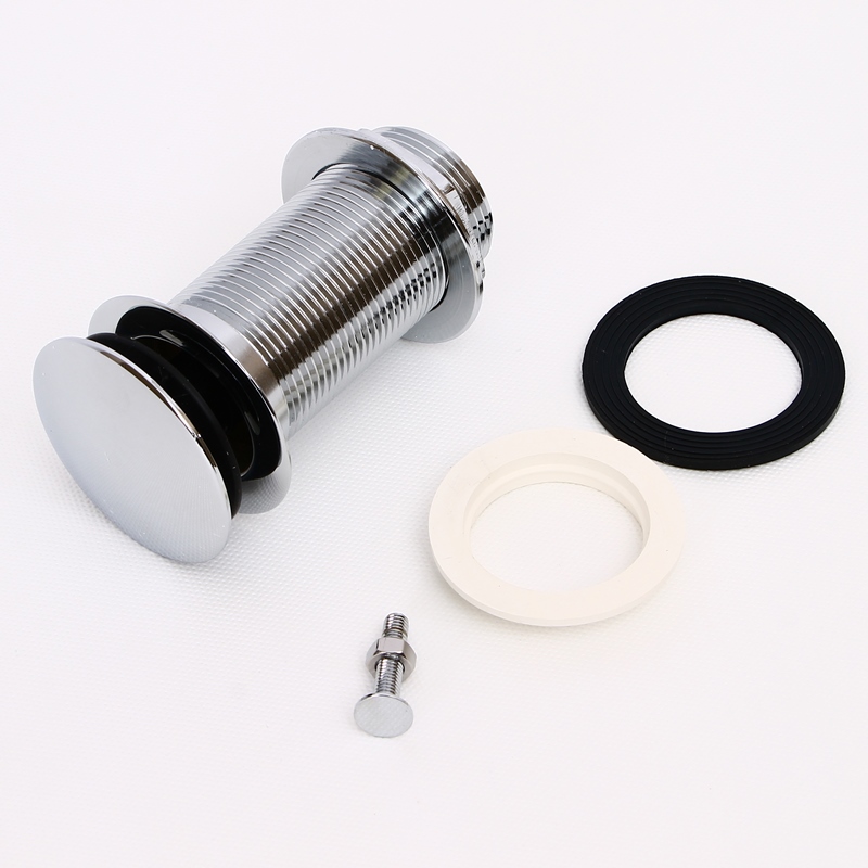 Выпуск McALPINE 60 мм нерж. решетка без перелива пробка-кнопка 1 1/4"Н металл хром