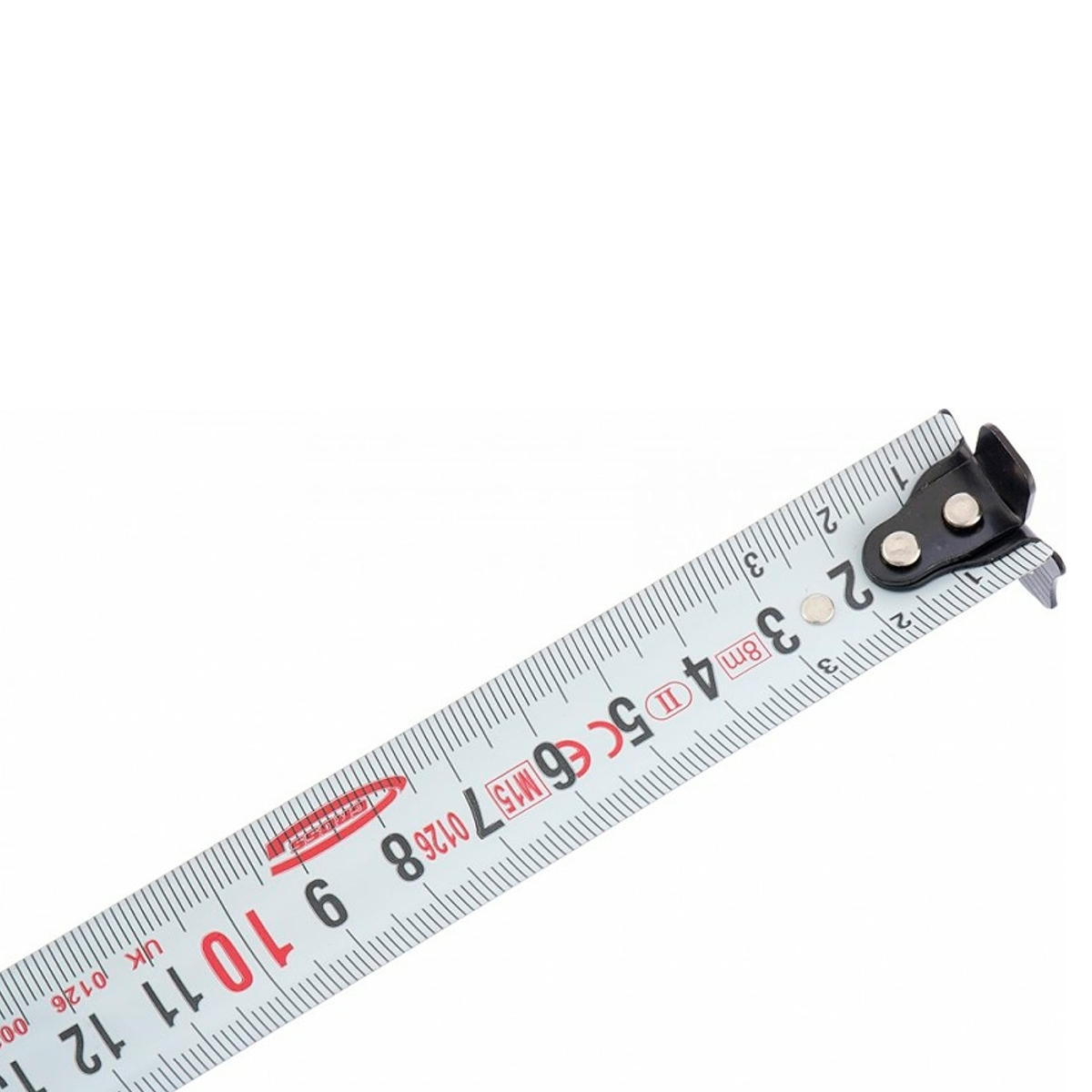 Рулетка "doppelhaken" одностор. зацеп, нейлон, двустор. шкала 8 м/25 мм (1/6/48) "gross"