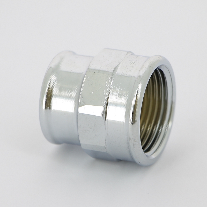 Муфта резьбовая (ВР) 3/4" х 1/2" хромированная бронза VIEGA (447823)