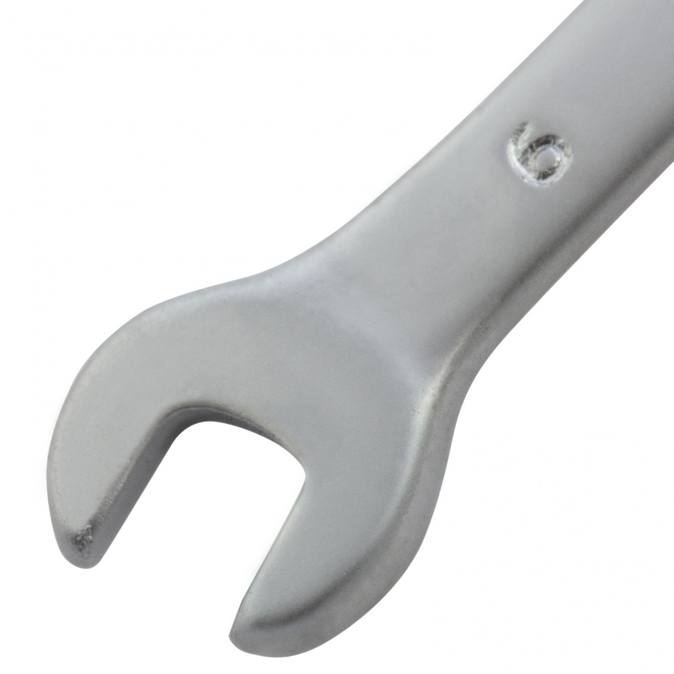 Ключ комбинированный, 6 мм, CrV, матовый хром Matrix (15102)