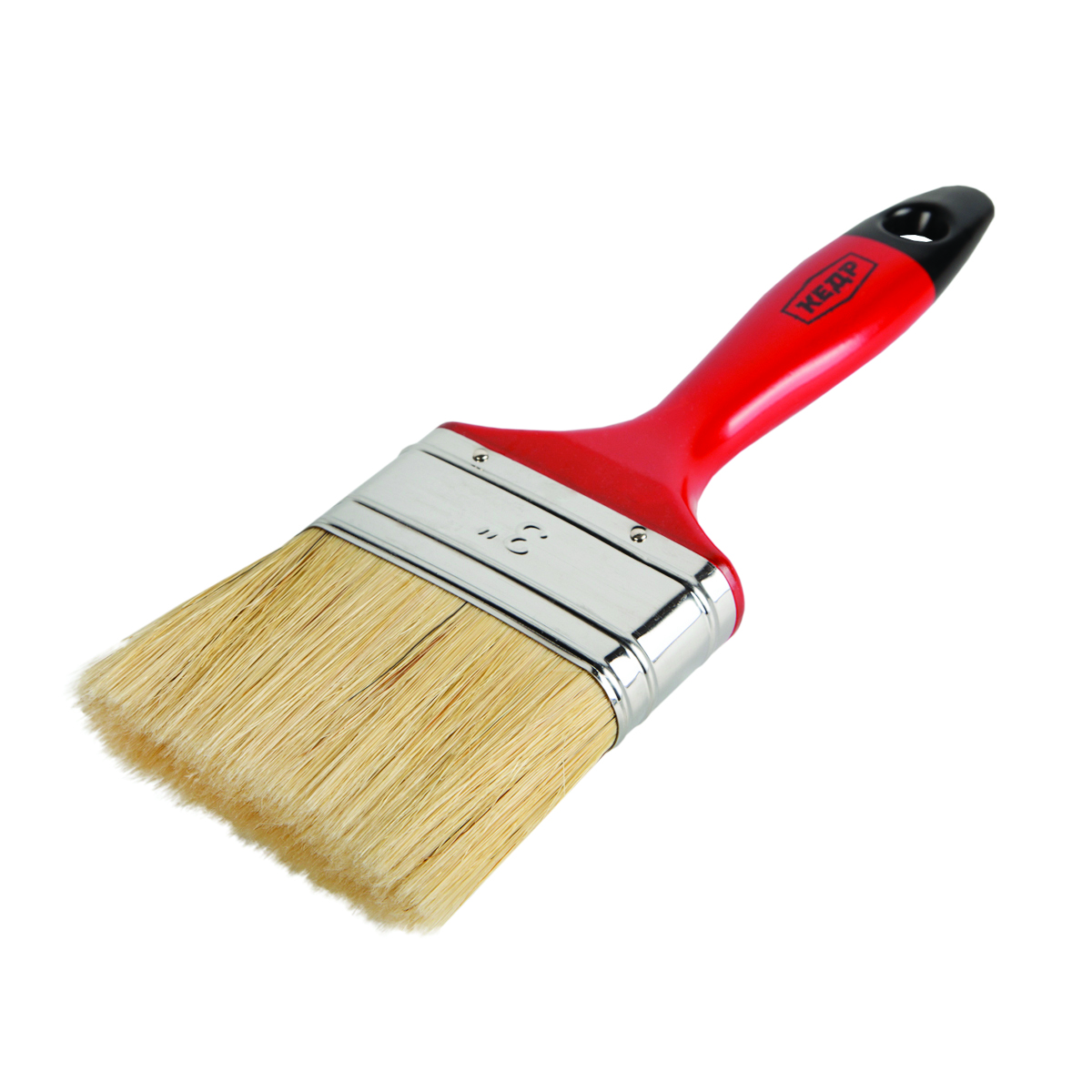 Кисть плоская "профи" №3 /75 мм  (12/240) натур.щетина, пласт.ручка "кедр"  008-5630