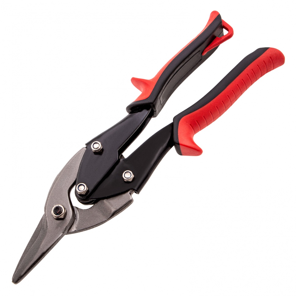 Ножницы по металлу, 250 мм, левые, обрезиненные рукоятки Matrix (78334)