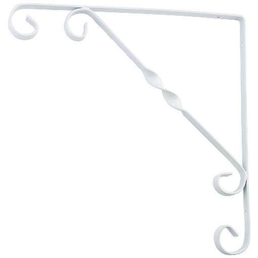 Кронштейн декоративный, 250 х 250 мм, белый Сибртех (94052)