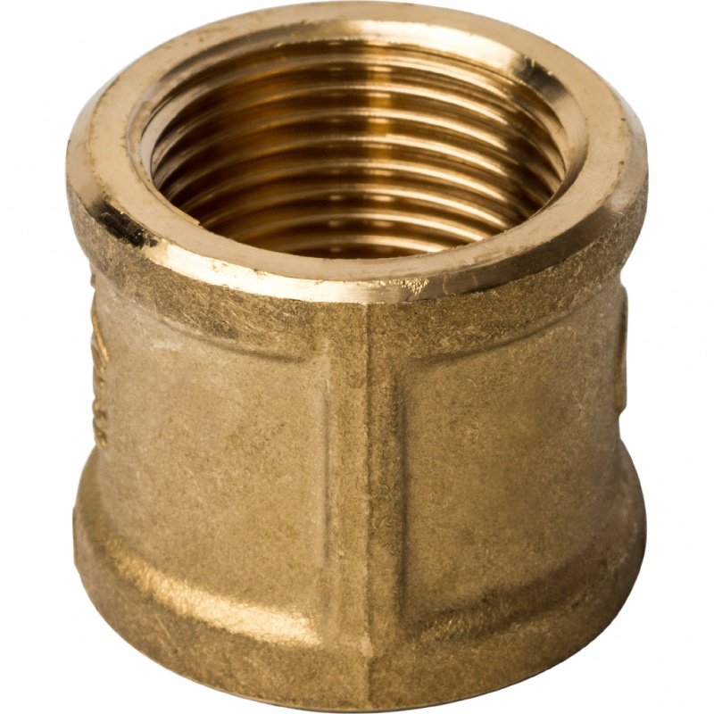 Муфта резьбовая 3/4" ВР латунь STOUT