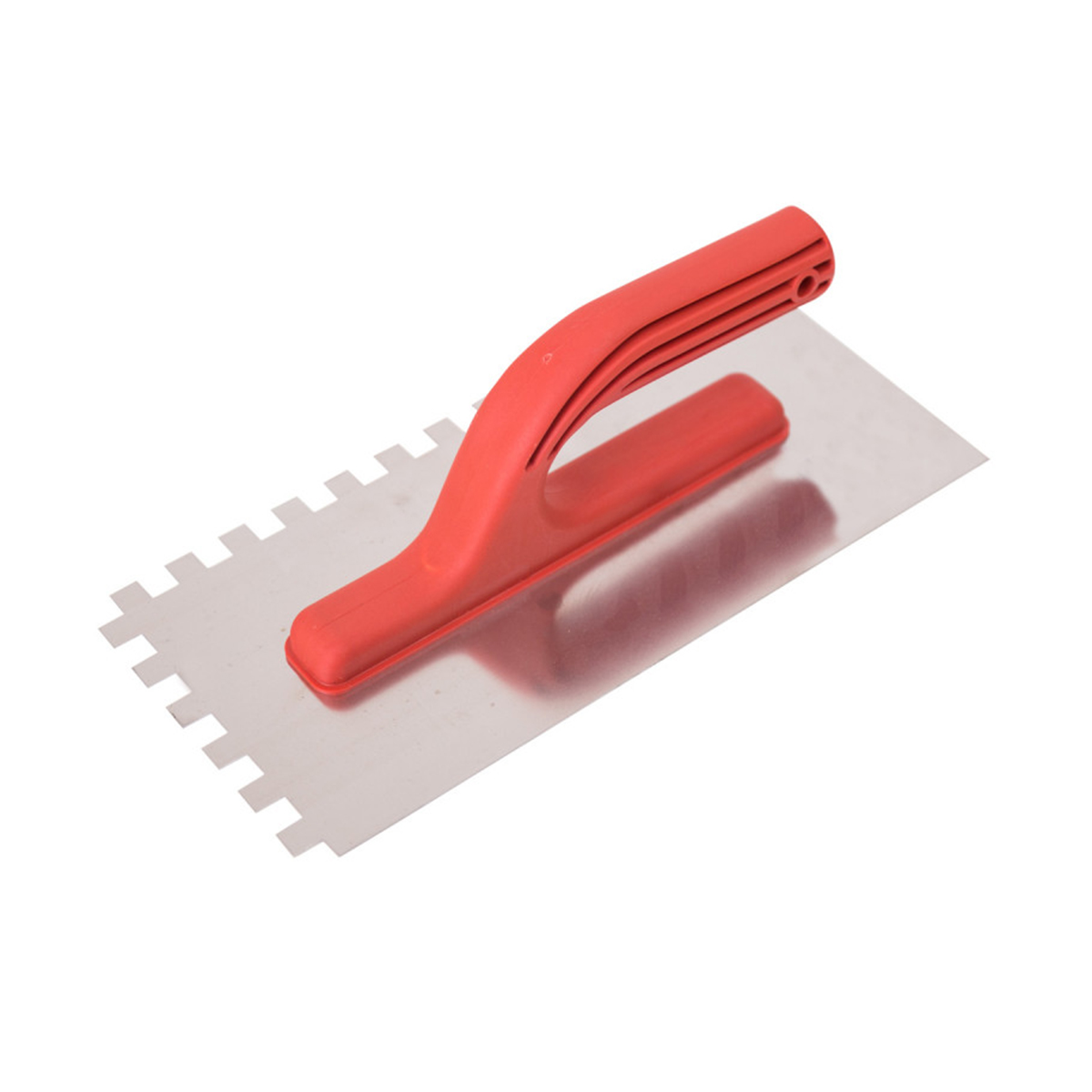 Гладилка зубчатая нержав. 270 x 130 мм зуб 10 х 10 мм пвх ручка (1/10/50) "beorol"